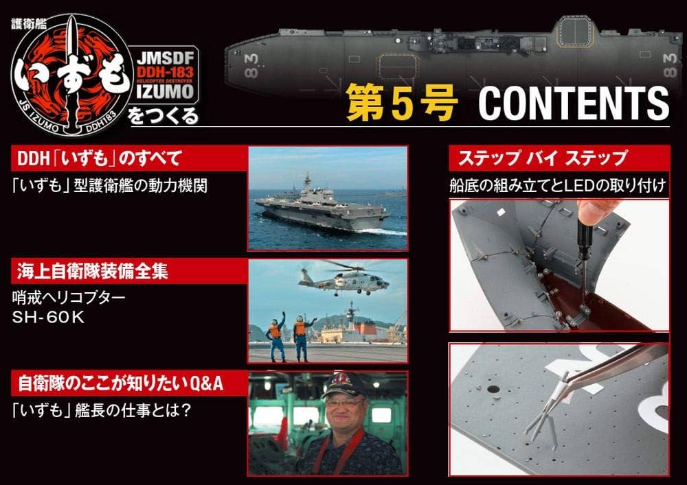 デアゴスティーニ 護衛艦いずもをつくる　75号〜79号 ５冊セット 護衛艦いずもをつくる 艦載装備セット | デアゴスティーニ公式